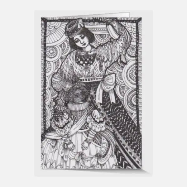 Lady and Child, 4X6 Card - Uni-T