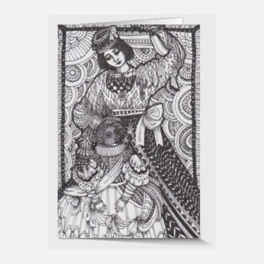 Lady and Child, 4X6 Card - Uni-T