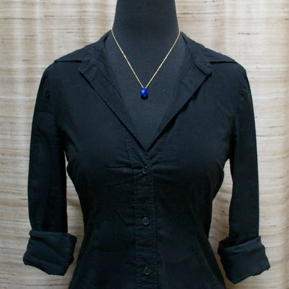 Lapis & Gold Fill Necklace - Uni-T