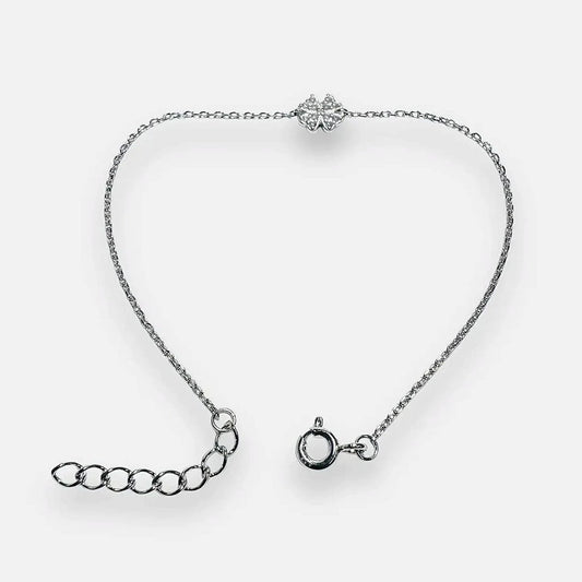 Lucky Clover Silver Chain Bracelet* Janine Gerade