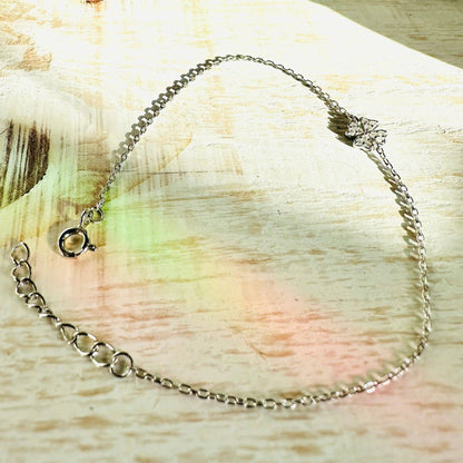 Lucky Clover Silver Chain Bracelet* Janine Gerade