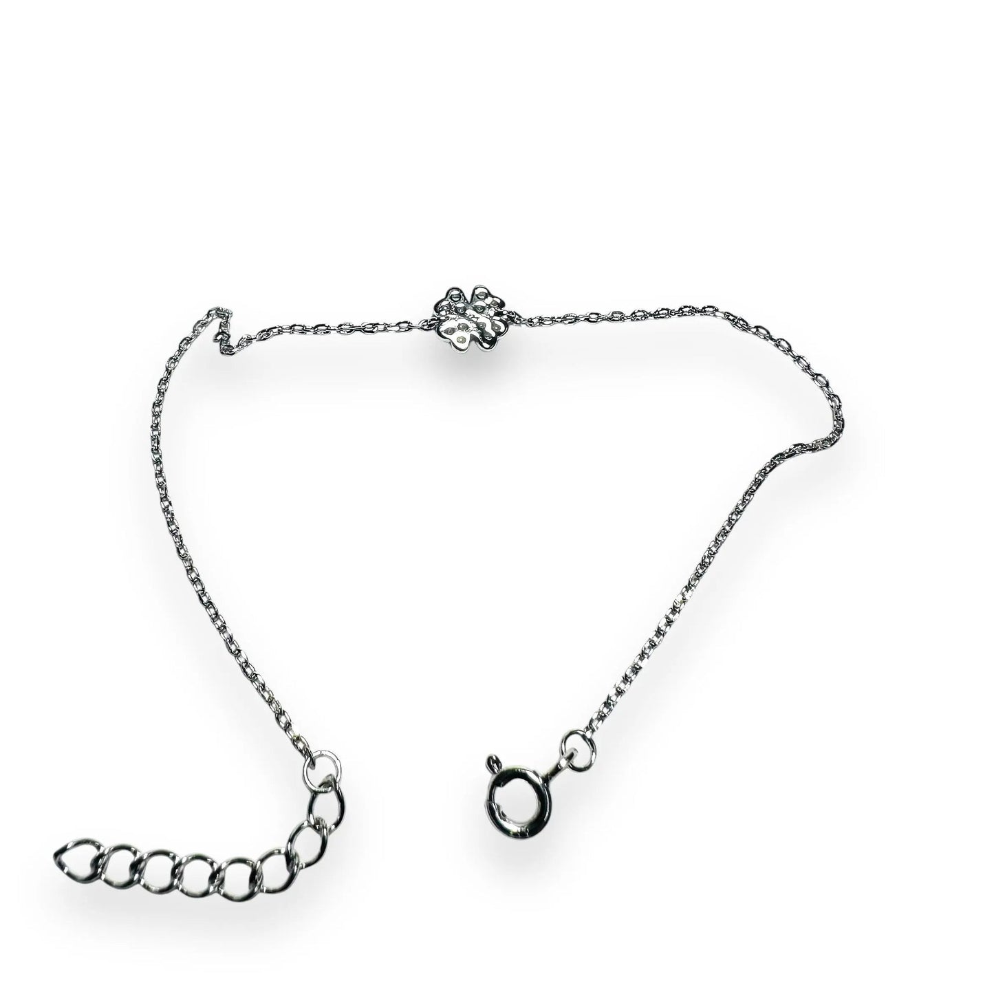 Lucky Clover Silver Chain Bracelet* Janine Gerade