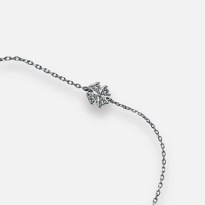 Lucky Clover Silver Chain Bracelet* Janine Gerade