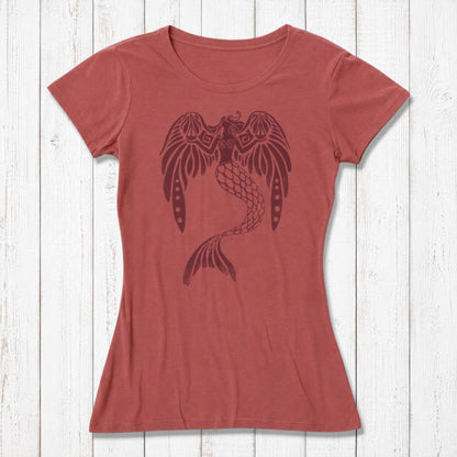 Bamboo Organic Cotton T-shirt Women red clay.png