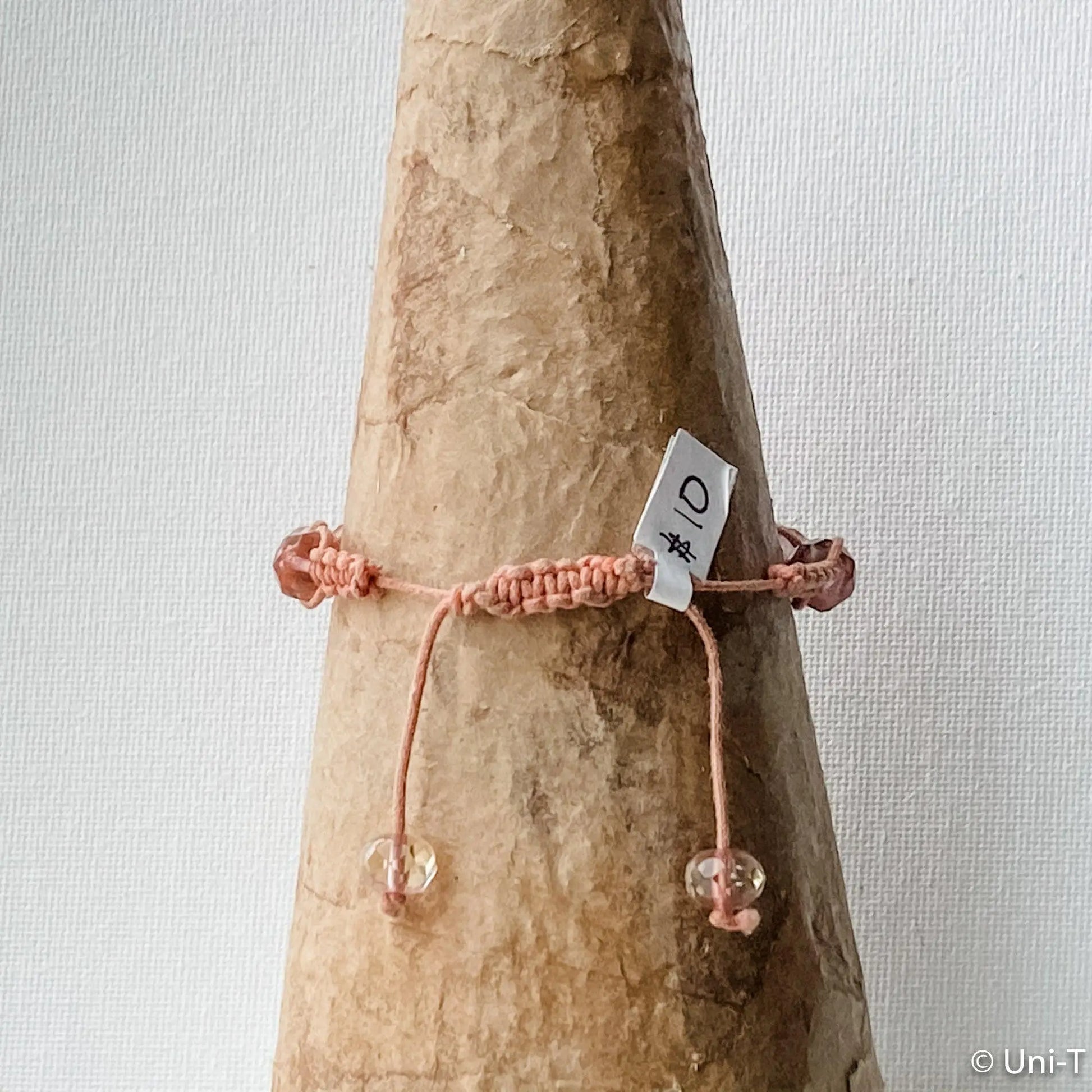 Millennium Pink String Braided Adjustable Bracelet - Uni-T