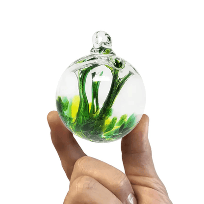 Mini Wish 3" Colorful Hanging Ornament Luke Adams Glass