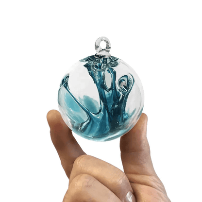Mini Wish 3" Colorful Hanging Ornament Luke Adams Glass