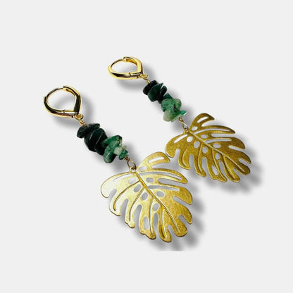 Monstera Leaf Earrings*