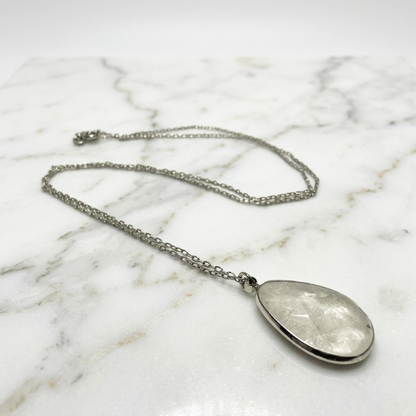 Moonstone Teardrop Necklace
