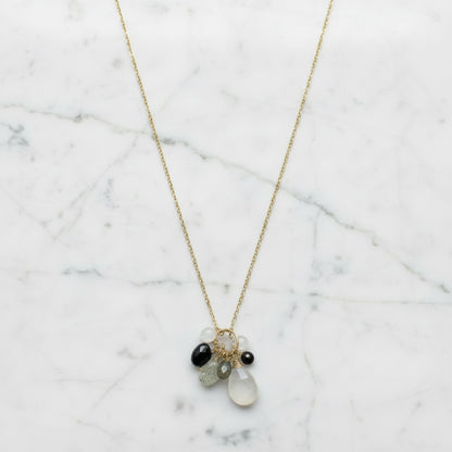 Multi Gemstone Charm Necklace