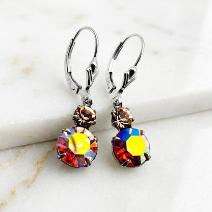 Vintage Inspired Crystal Earrings