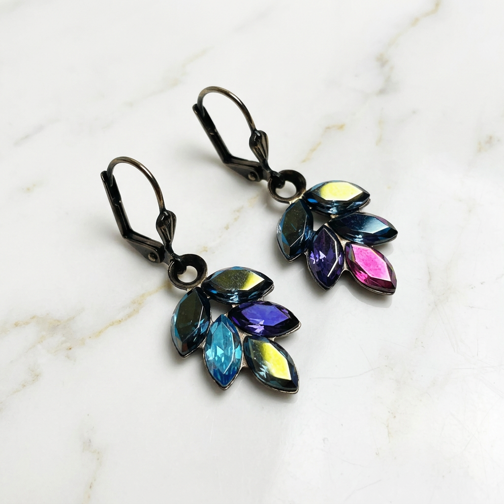 Vintage Inspired Crystal Earrings