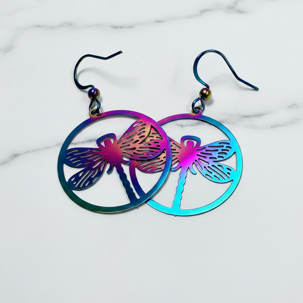 Dragonfly Colorful Earrings