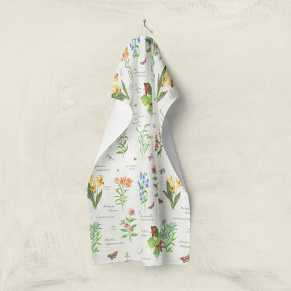 Hummingbird Floral Kitchen Towel