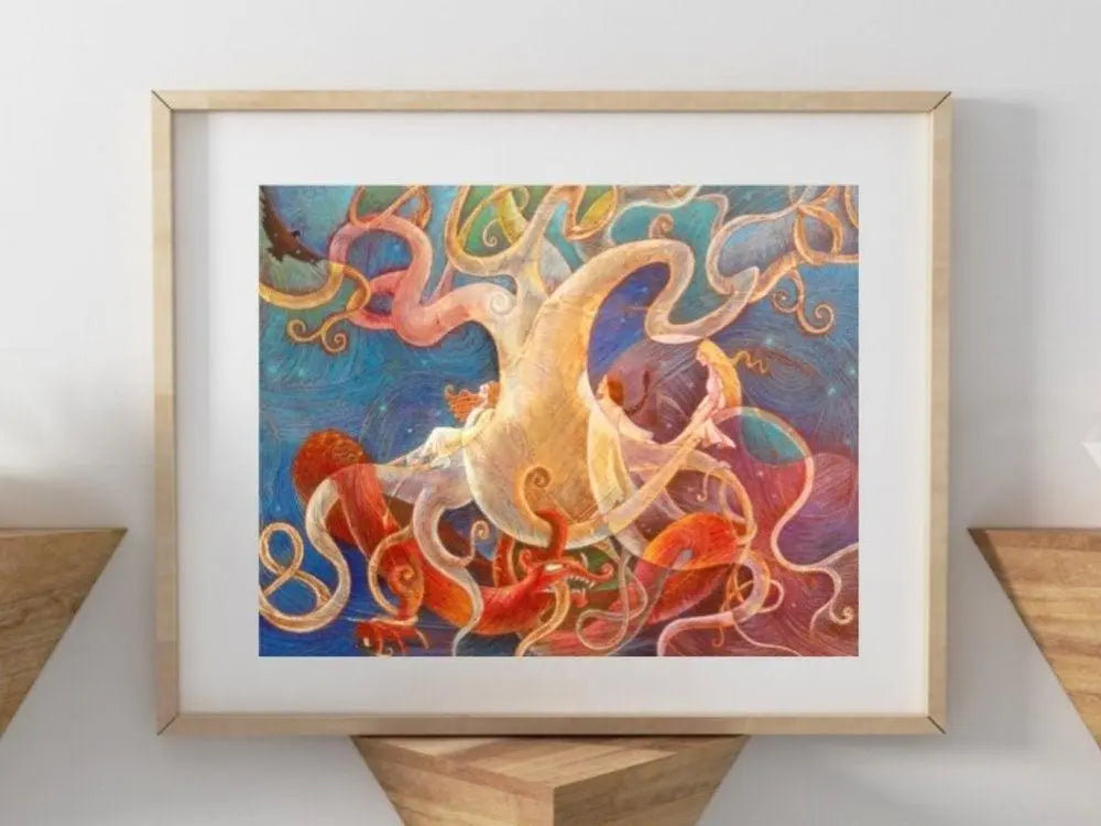 Norwegian Dragon, 11x14 from Imagine a Dragon Illustrated By Eujin Kim Neilan - Uni-T