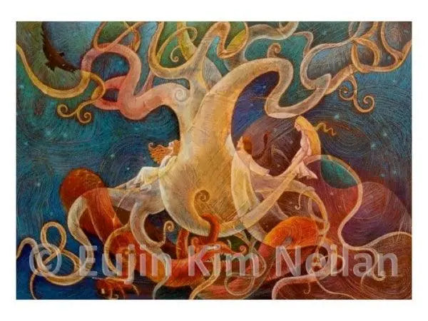 Norwegian Dragon, 11x14 from Imagine a Dragon Illustrated By Eujin Kim Neilan - Uni-T