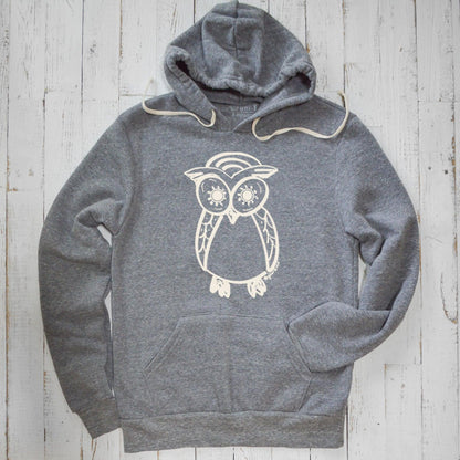 Stylish Unisex Hoodie with Owl Design - Uni-T