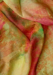 Oblong Silk Scarf - Autumn Glory