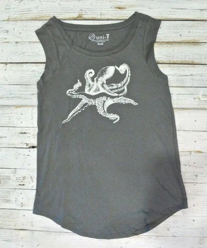 Octopus Sleeveless Shirt - Uni-T