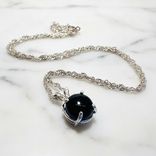 Onyx Pendant Necklace***