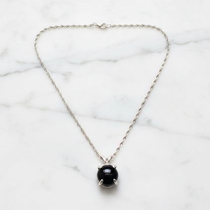 Onyx Pendant Necklace***