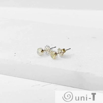 Opal Stud Earrings, Birthday Gemstone - October Janine Gerade