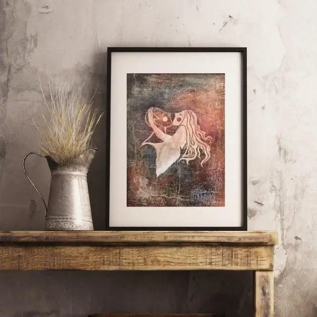 Original Love Painting, Whimsical Art, Modern Decor, Romantic Wall Art, 18 X 24, 'Love More' - Uni-T