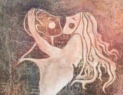 Original Love Painting, Whimsical Art, Modern Decor, Romantic Wall Art, 18 X 24, 'Love More' - Uni-T