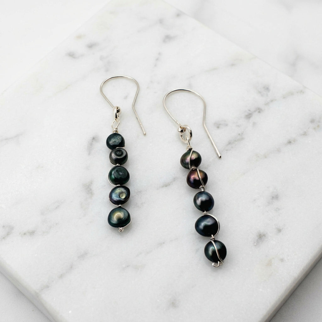 Peacock Pearl Earrings