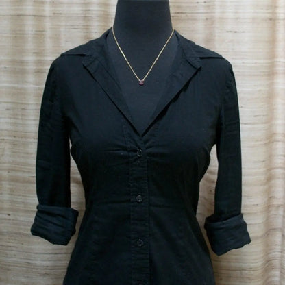 Pink Topaz Gemstone & Gold Fill Necklace - Uni-T