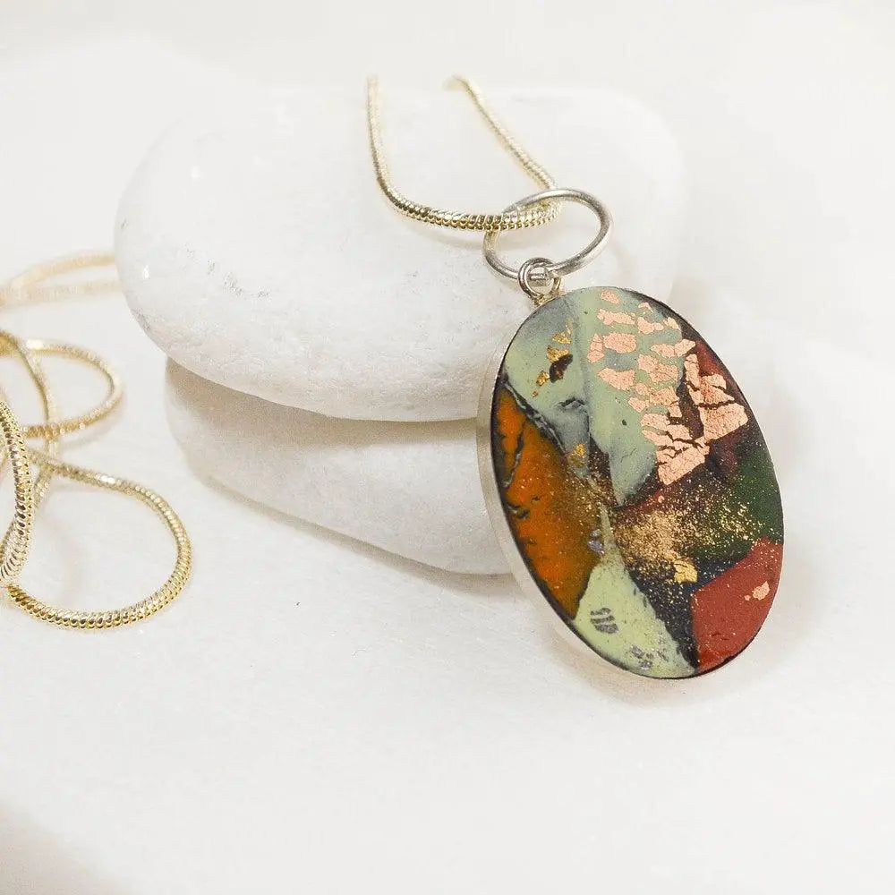 Polymer Clay  Pendant Necklace - Uni-T