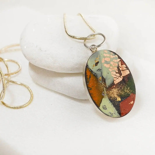 Polymer Clay  Pendant Necklace - Uni-T