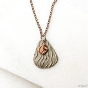 Precious Metal Clay Copper & White Copper Necklaces