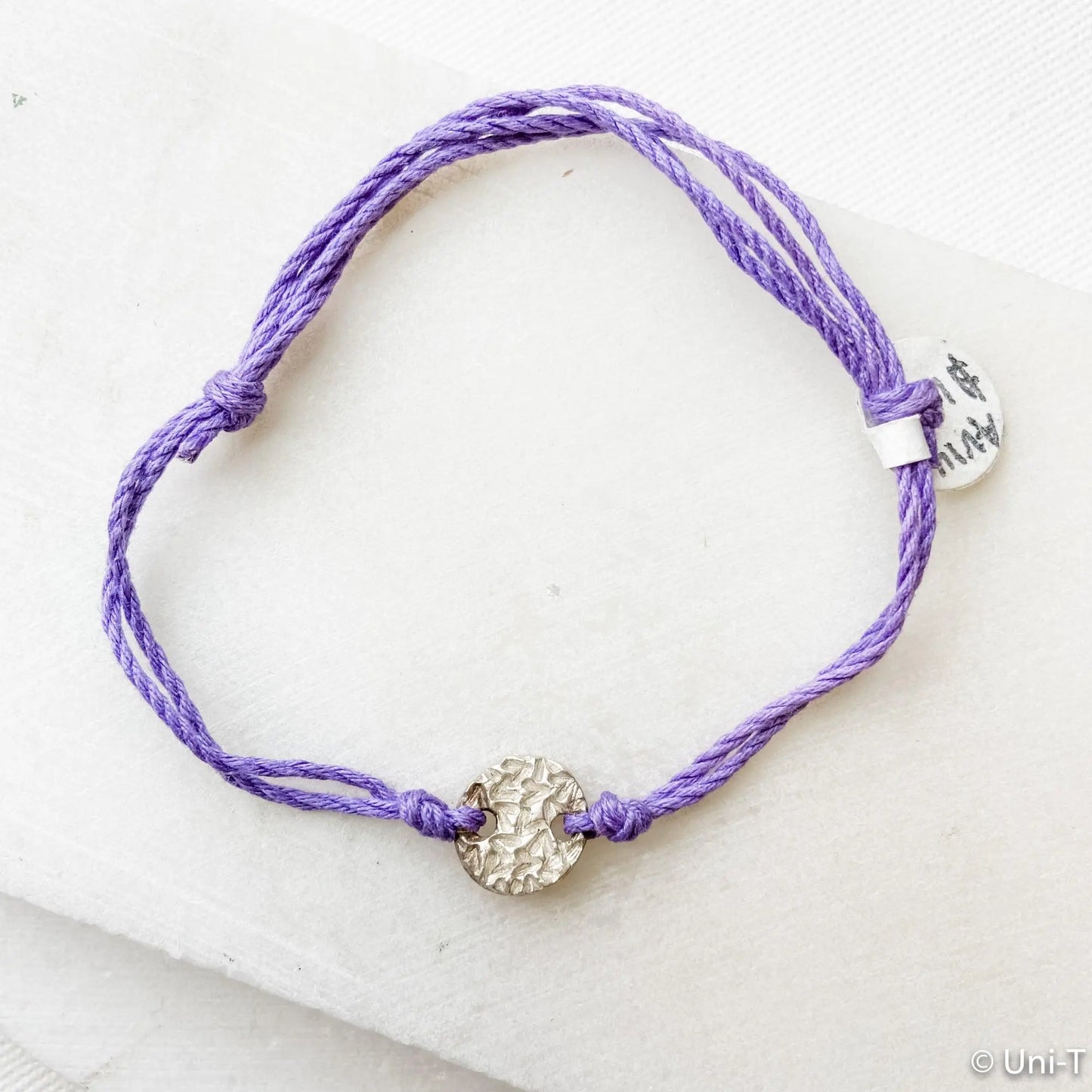 Precious Metal Clay Silver or Bronze Button Slip Knot Bracelets - Uni-T