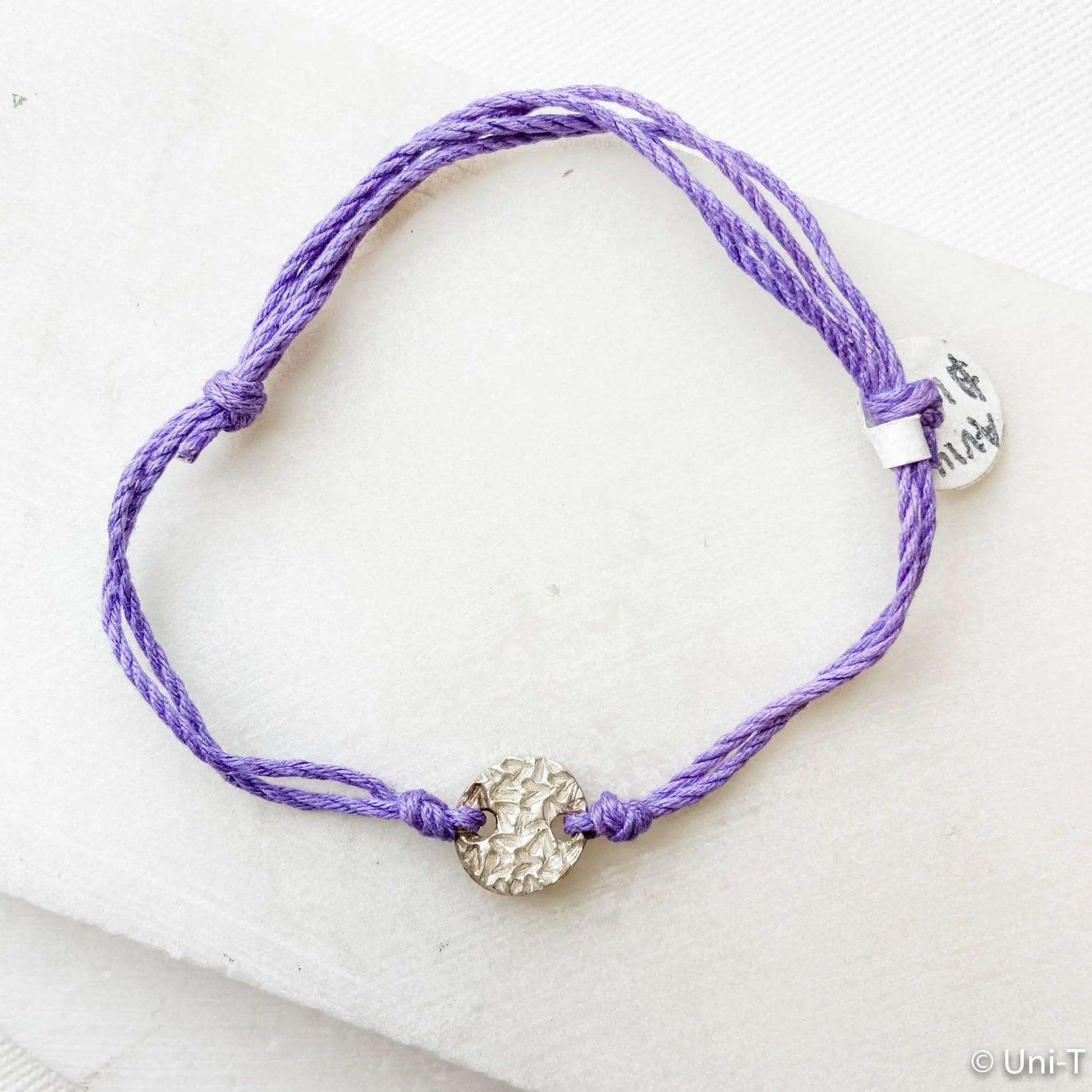 Precious Metal Clay Silver or Bronze Button Slip Knot Bracelets - Uni-T