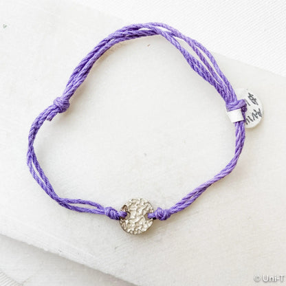 Precious Metal Clay Silver or Bronze Button Slip Knot Bracelets - Uni-T