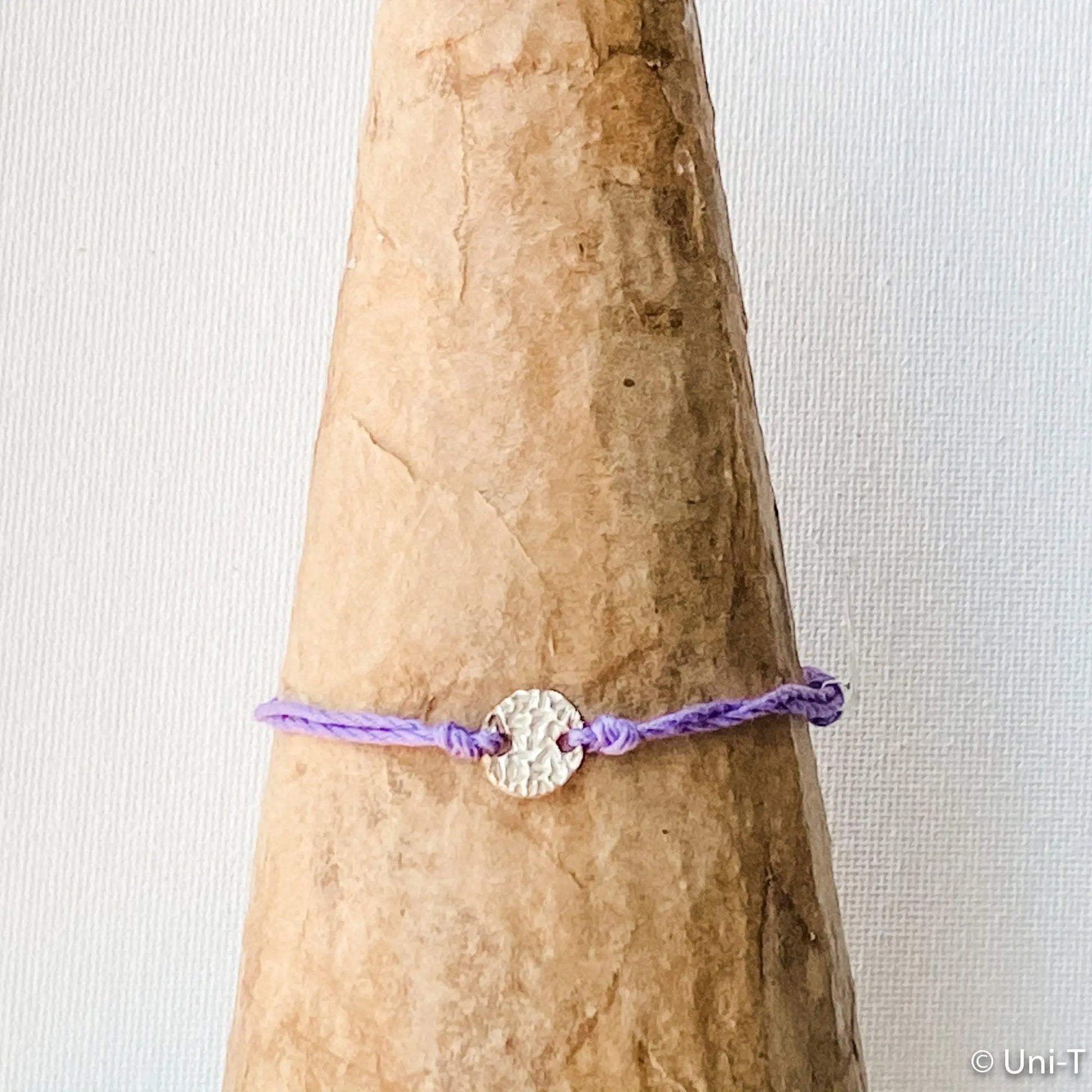 Precious Metal Clay Silver or Bronze Button Slip Knot Bracelets - Uni-T