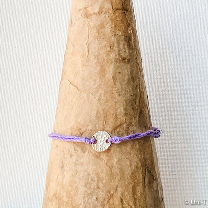 Precious Metal Clay Silver or Bronze Button Slip Knot Bracelets - Uni-T