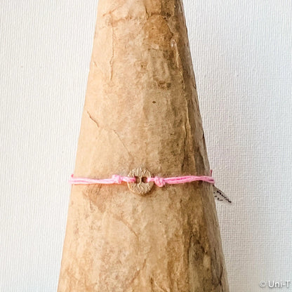 Precious Metal Clay Silver or Bronze Button Slip Knot Bracelets - Uni-T