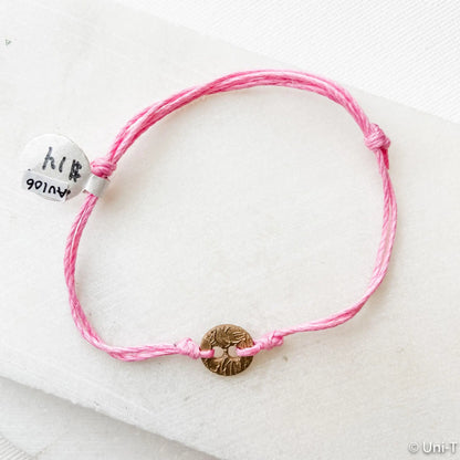 Precious Metal Clay Silver or Bronze Button Slip Knot Bracelets - Uni-T