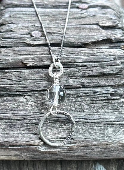 Quartz Circle Necklace* Janine Design