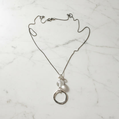 Quartz Circle Necklace* Janine Design