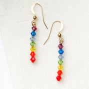 Rainbow Crystal Earrings