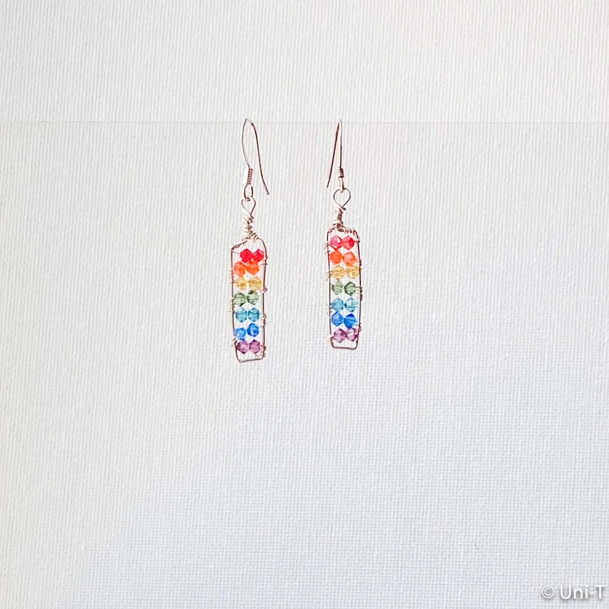 Rainbow Crystal Earrings