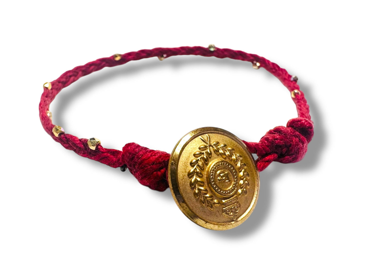 Braided Cord Bracelet- Button Closure*