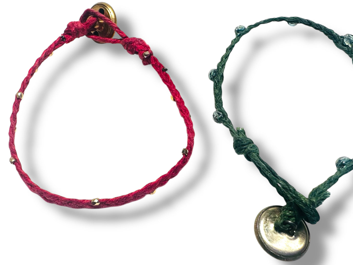 Braided Cord Bracelet- Button Closure*