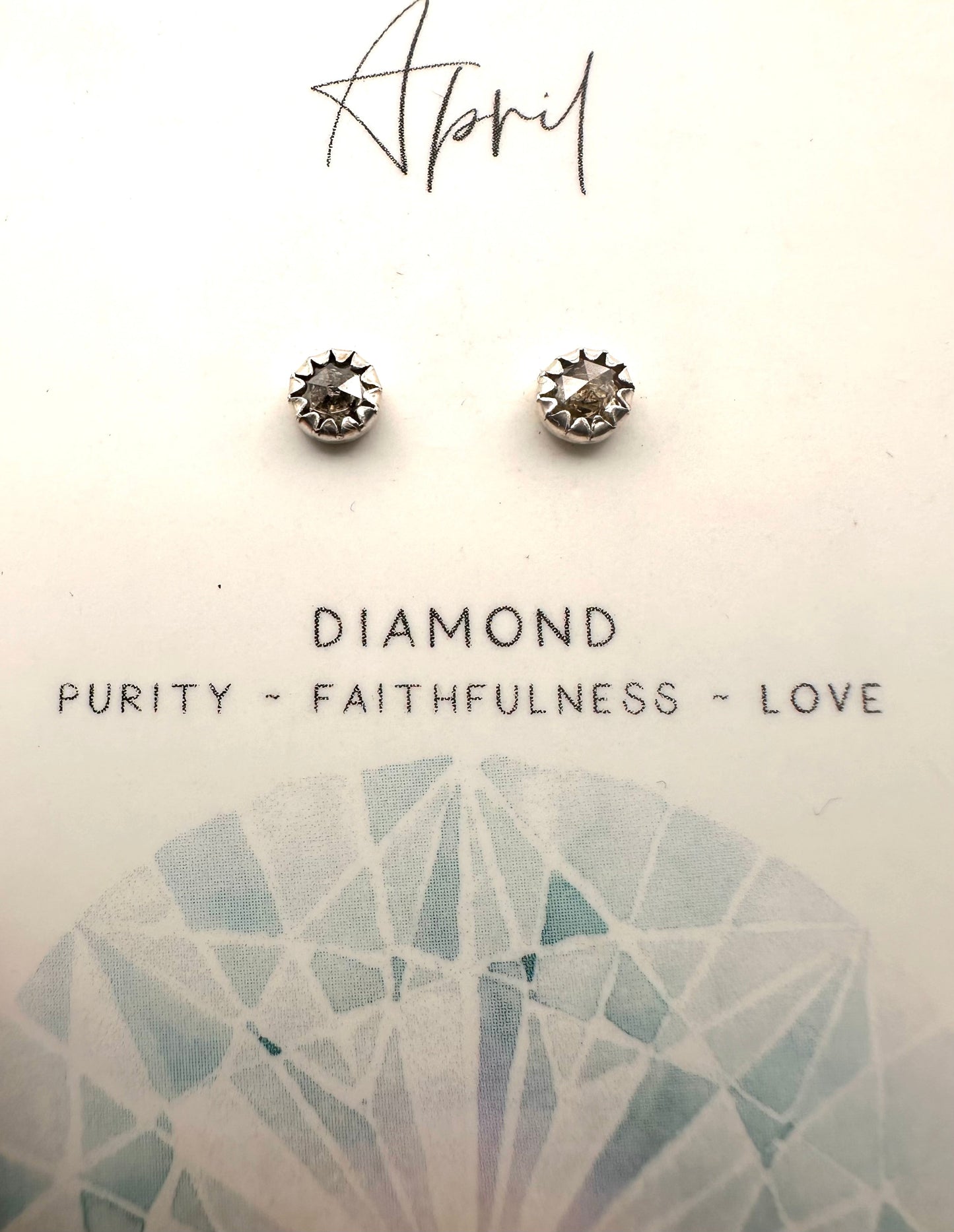 Salt and Pepper Diamond Studs