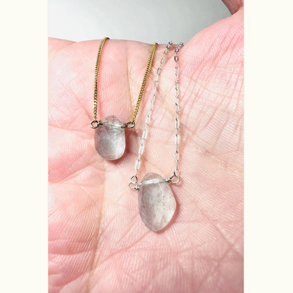 Aquamarine Gemstone Necklace, Layering Necklace