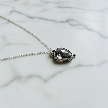 Rutilated Quartz Handcrafted Silver Pendant Necklace, Artisan Necklace