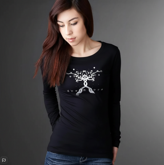 "Dream More" Tree Long Sleeve T-Shirt for Women
